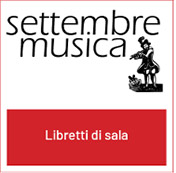 Settembre musica: libretti di sala